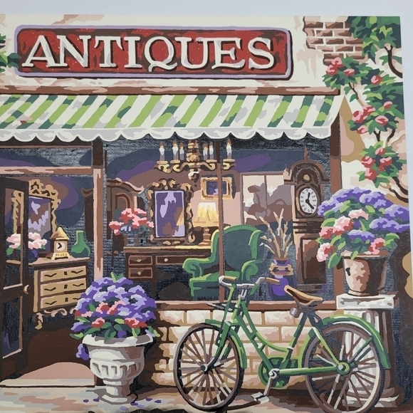 Antiques Shop Advanced Paint By Numbers 14 by 11 Finished Acrylic Painting Retro - Picture 4 of 17
